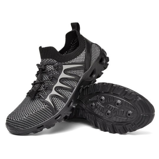 Damen Atmungsaktive Sportschuhe mit elastischem Schnürsystem und rutschfester Sohle EB