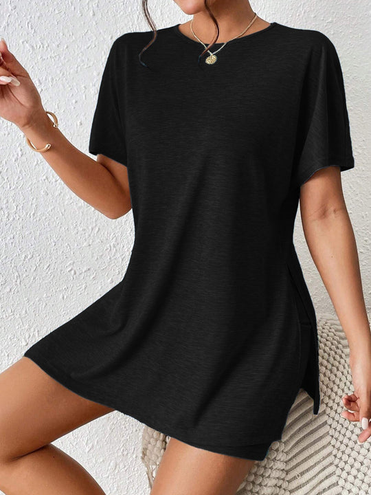 Damen lässiges T-Shirt und Shorts-Set mit hochwertiger Jersey-Qualität EB