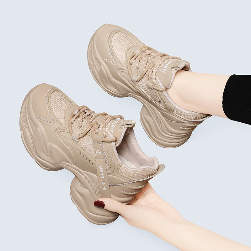 Damen Atmungsaktive und komfortable Sneakers mit dämpfender Sohle EB