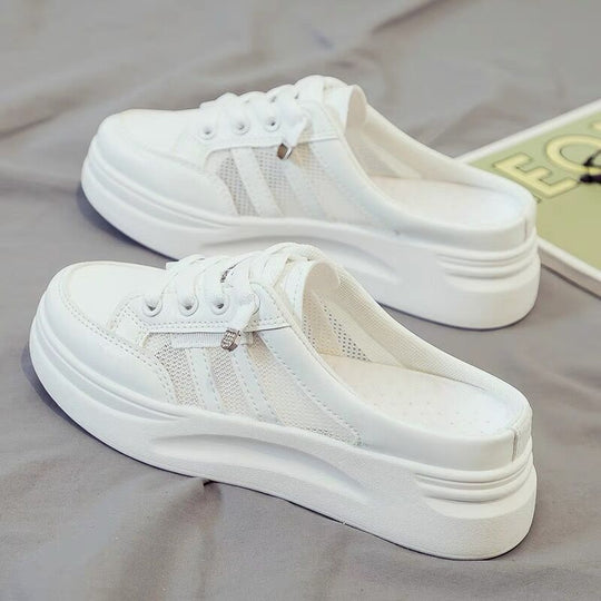Damen Slip-On Sneakers mit atmungsaktiver Netzstruktur und bequemer Sohle EB