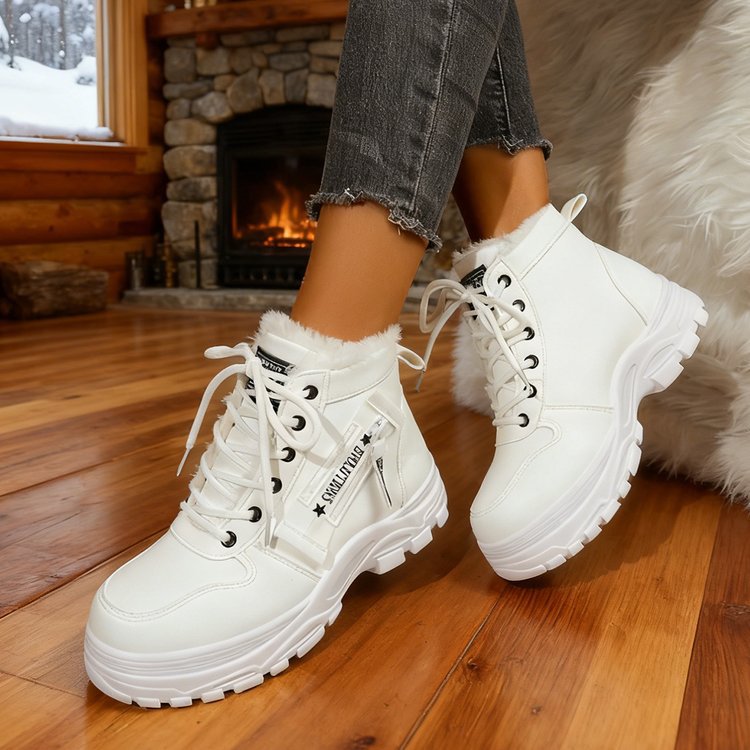 Damen Sportliche Winterstiefel mit kuscheligem Innenfutter EB