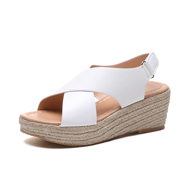 Damen Wedge-Sandalen mit elegantem Schnitt und komfortablem Fußbett EB
