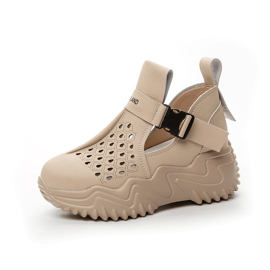 Damen Komfortable Sandalen mit luftigem Design und versenktem Riemen EB