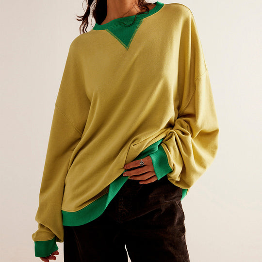 Damen Oversized Sweatshirt mit modernem Design und weichem Material EB