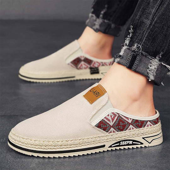 Damen Slip-On Freizeitschuhe mit modernem Ethno-Design EB