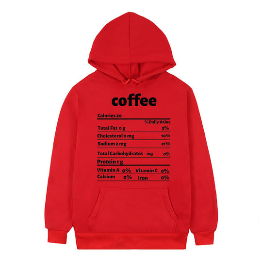 Damen Kapuzenpullover mit kreativem Nährwertdesign EB