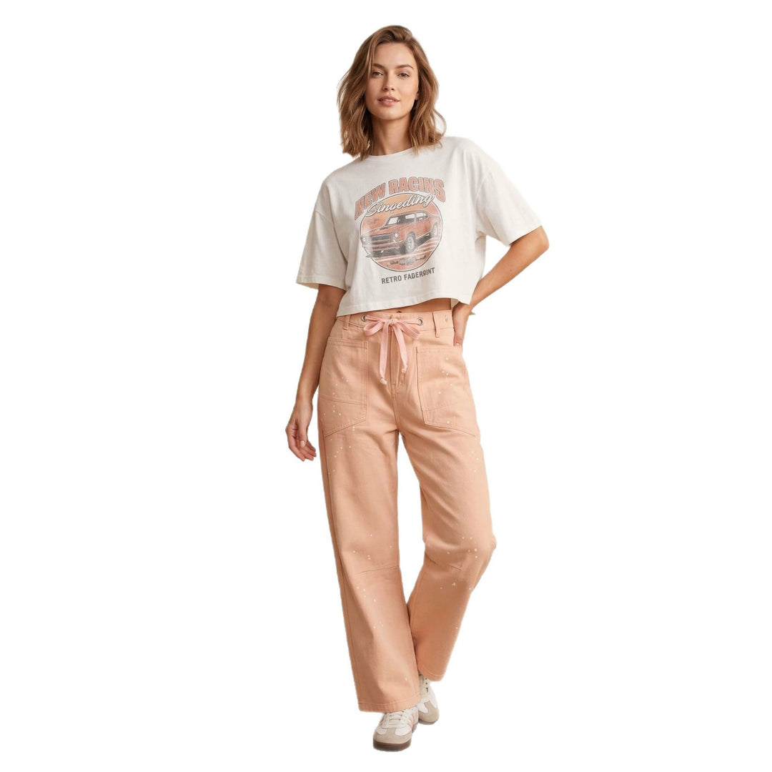 Damen nan oversized Strickpullover mit Rundhalsausschnitt und entspannter Silhouette EB