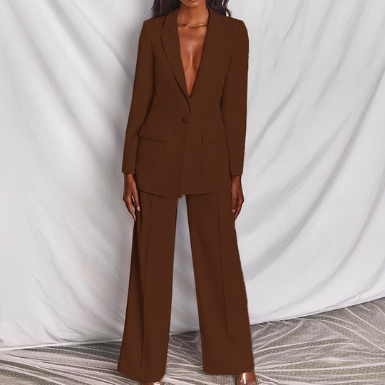Damen Eleganter Anzug mit übergroßem Schnitt und modischen Akzenten EB