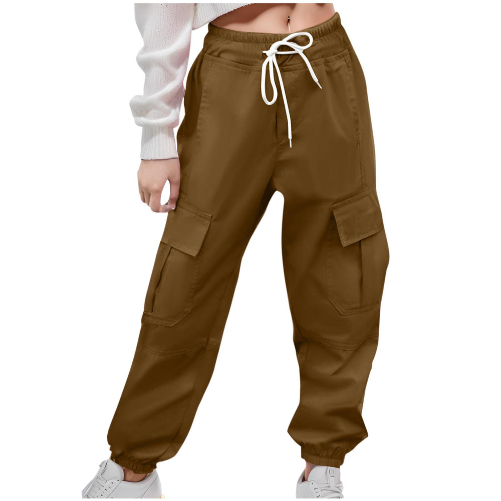 Damen Cargo-Hose mit elastischem Bund und praktischen Seitentaschen EB