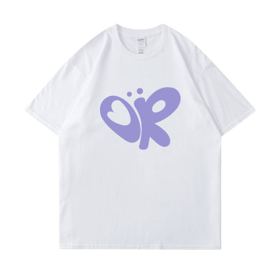 Damen lässiges T-Shirt mit einzigartigem Grafikdruck EB