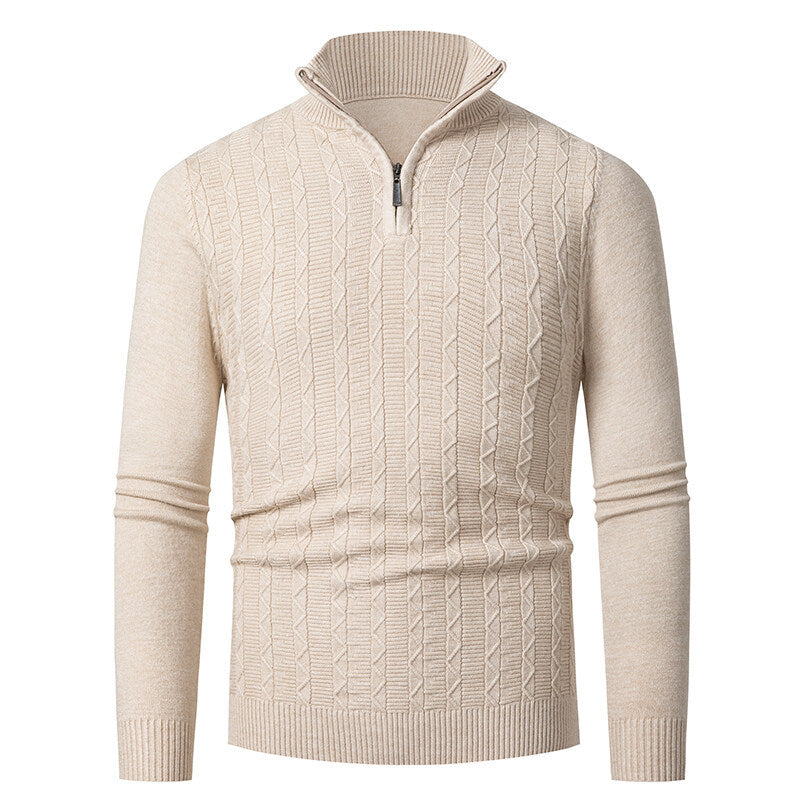 Herren Strickpullover mit Stehkragen EB