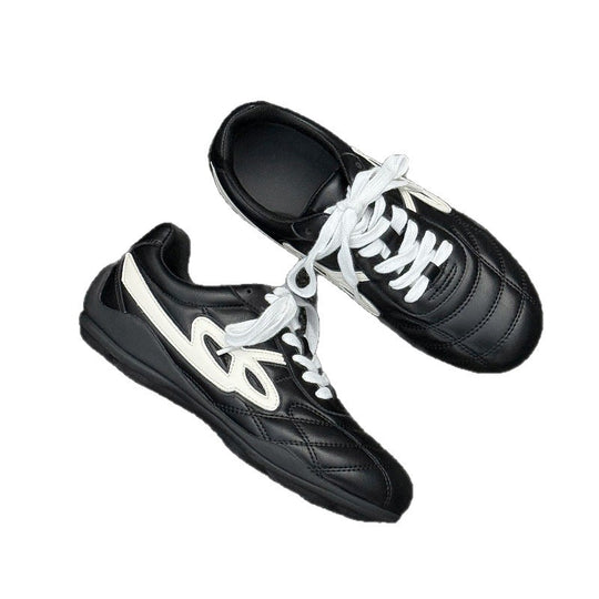 Damen sportliche Freizeitschuhe mit glattem Obermaterial und sportlichem Design EB