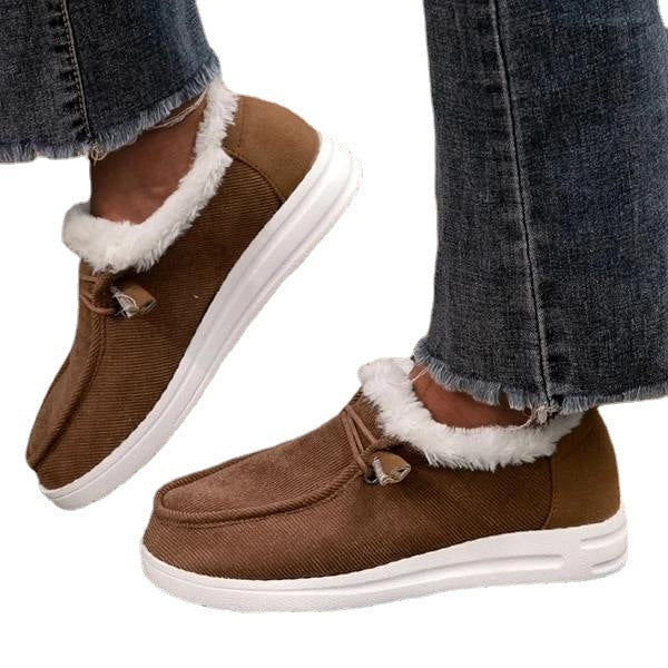 Damen Bequeme Hausschuhe mit kuscheligem Futter und rutschfester Sohle EB
