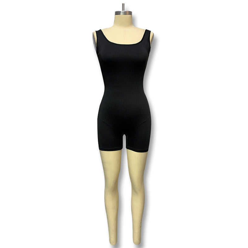 Damen Eleganter und figurbetonter Sport-Jumpsuit EB