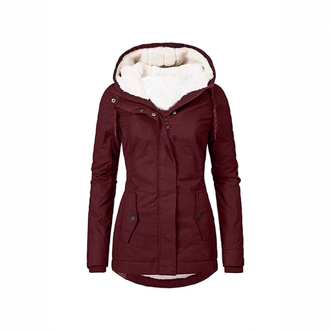 Damen warme Outdoor-Jacke mit kuscheligem Futter EB