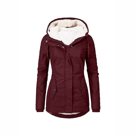 Damen warme Outdoor-Jacke mit kuscheligem Futter EB