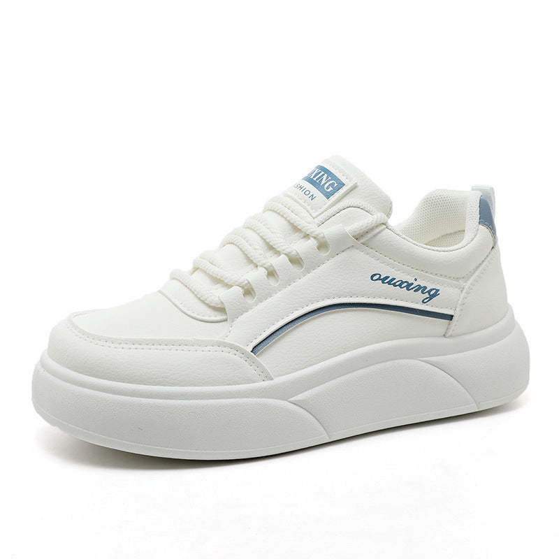 Damen modische Sneakers mit hohem Plateau und atmungsaktiver Oberfläche EB