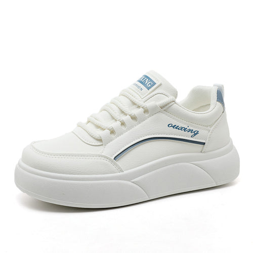 Damen modische Sneakers mit hohem Plateau und atmungsaktiver Oberfläche EB