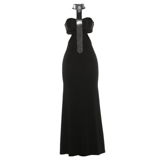 Damen Elegantes Abendkleid mit schmalem Schnitt und glänzenden Akzenten EB