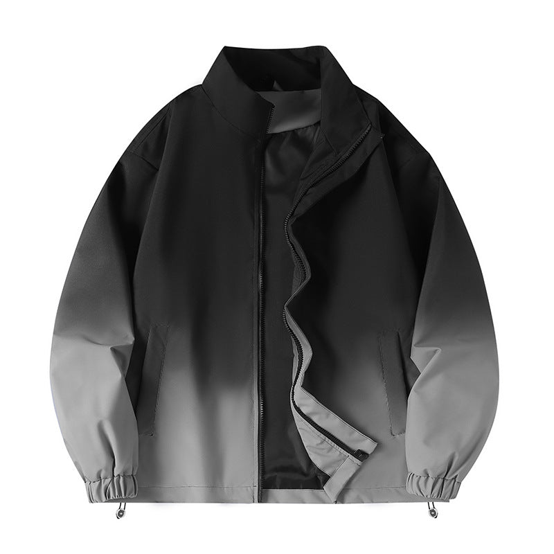 Herren stylische Übergangsjacke mit innovativem Farbverlauf EB