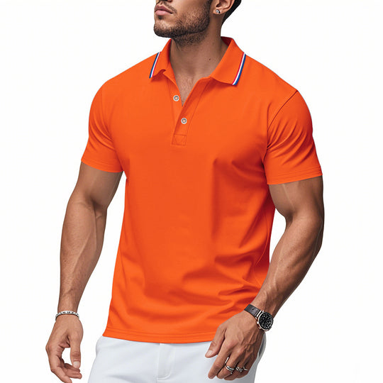Herren Poloshirt mit modernem Kragen und feuchtigkeitsregulierender Technologie EB