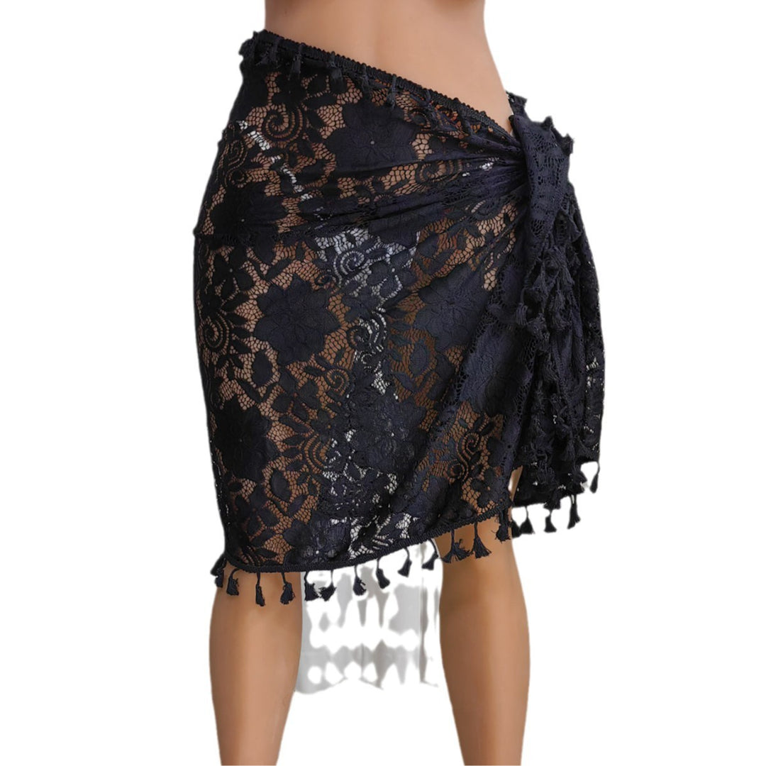 Damen Häkel-Strandsarong mit eleganten Fransen EB