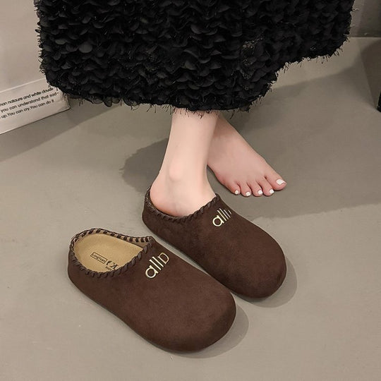 Damen Bequeme Clogs aus weichem Wildleder EB