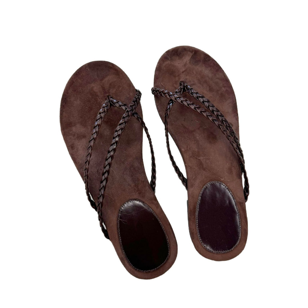 Damen Zehentrenner-Sandalen mit flexiblem Fußbett und elegantem Riemendesign EB