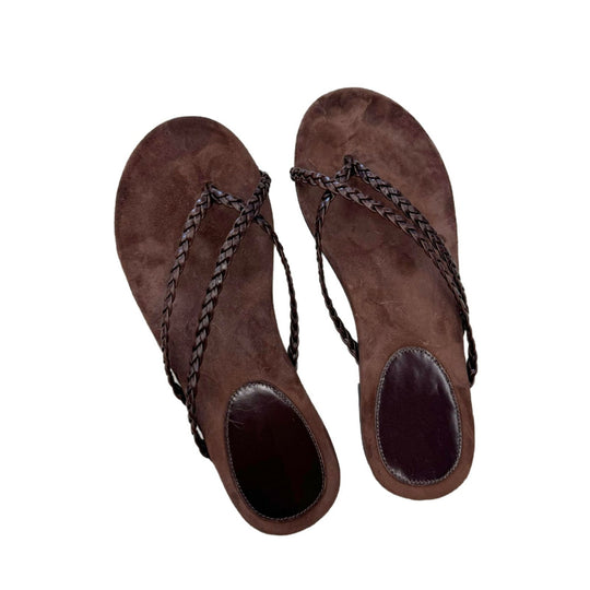 Damen Zehentrenner-Sandalen mit flexiblem Fußbett und elegantem Riemendesign EB