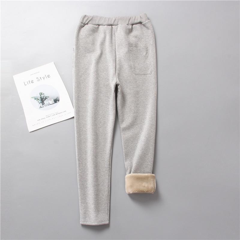 Damen nan gefütterte Therm-Jogginghose mit Kordelzug, seitlichen Eingrifftaschen und schmalem Bein EB