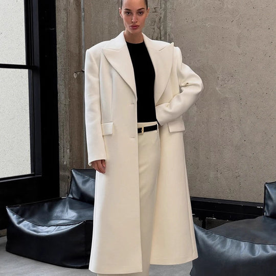 Damen oversized Wollmantel EB