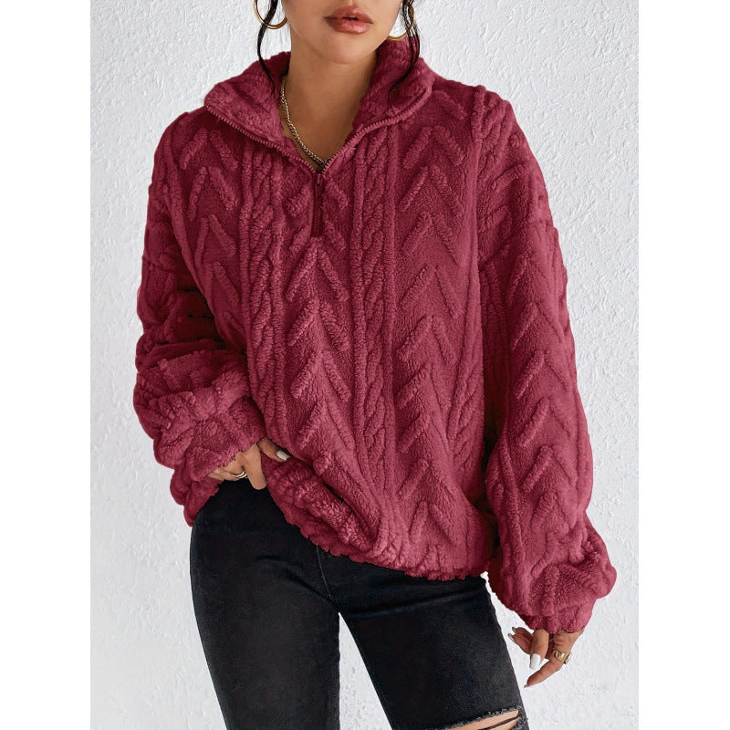 Damen Kuscheliger Kapuzenpullover EB