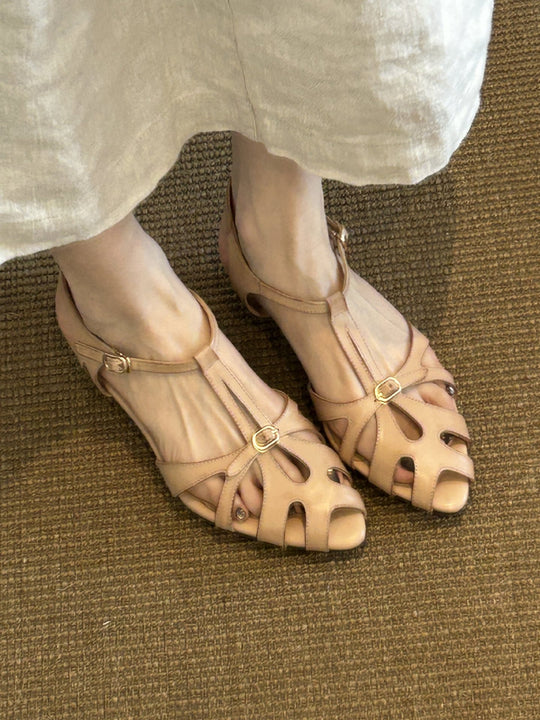 Damen Ballerinas mit elegantem Vorderteil und komfortabler Schnalle EB