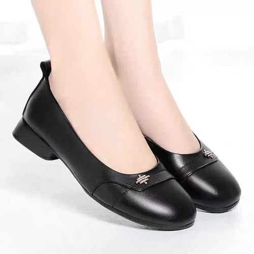 Damen Elegante Ballerinas mit modischem Schmuckdetail EB