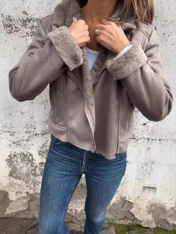 Damen Kunstfell jacke EB