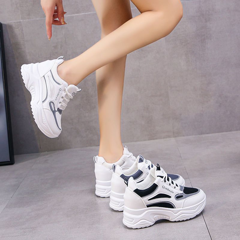 Damen Modische Chunky Sneakers mit ergonomischer Dämpfung und stabiler Sohle EB