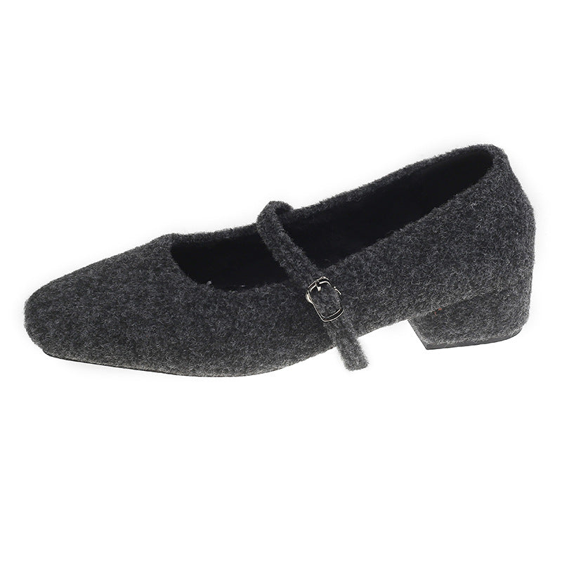 Damen elegante Ballerinas mit verstellbarem Riemen und komfortablem Fußbett EB