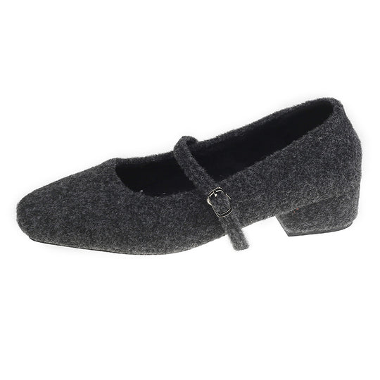 Damen elegante Ballerinas mit verstellbarem Riemen und komfortablem Fußbett EB