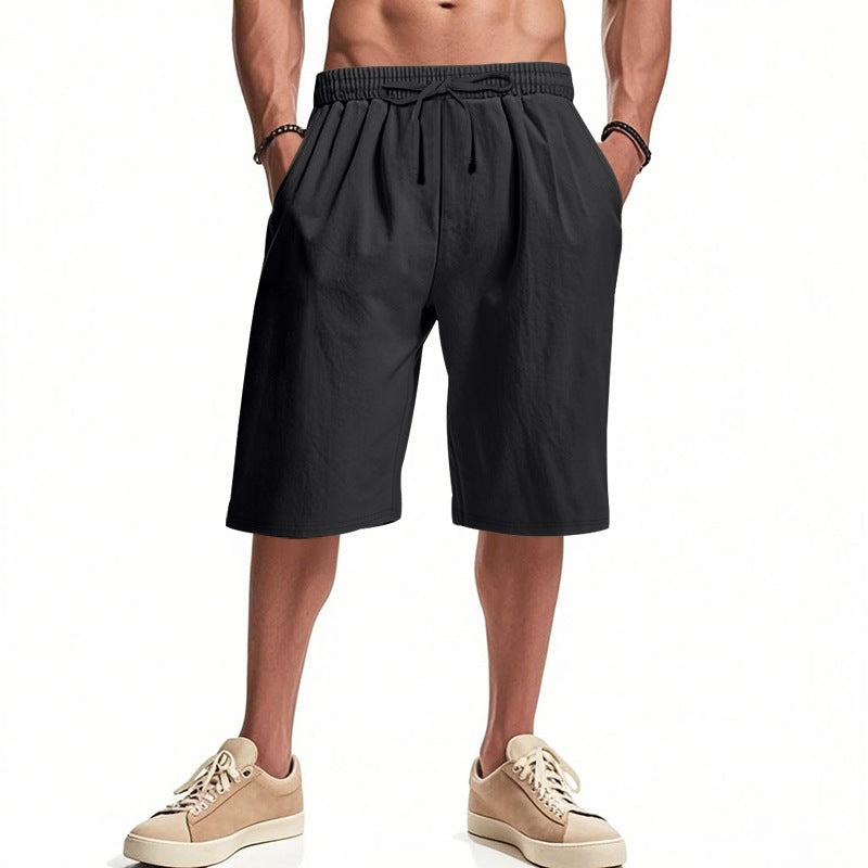Herren bequeme Cargo-Shorts mit elastischem Bund und großzügigen Taschen EB