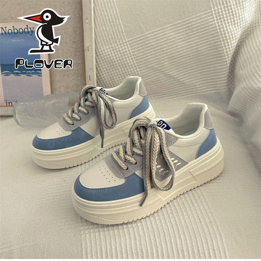 Damen modische Chunky-Sneaker mit stabiler Plattform und auffälligem Design EB