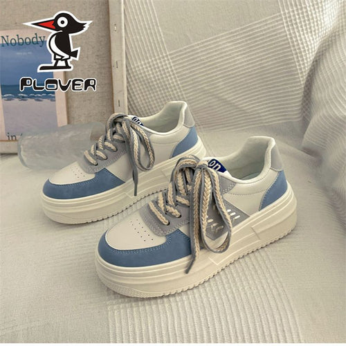 Damen modische Chunky-Sneaker mit stabiler Plattform und auffälligem Design EB