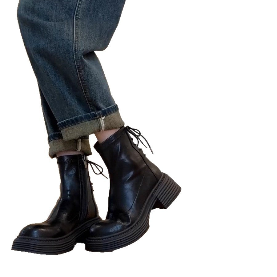 Damen stilvolle Ankle Boots mit praktischem Reißverschluss und robustem Blockabsatz EB