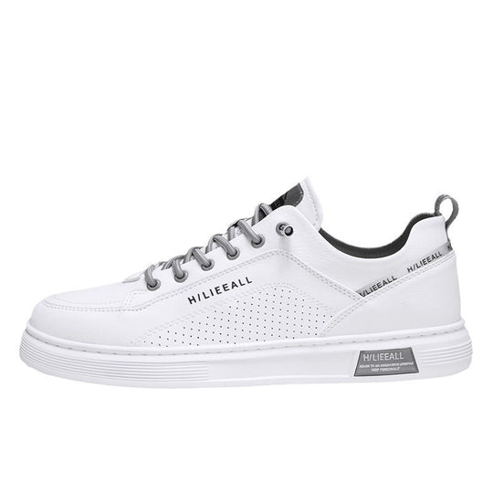 Herren niedrig geschnittener Sneaker mit perforierter Seitenwand, Metallösen und gedämpfter Plateausohle EB
