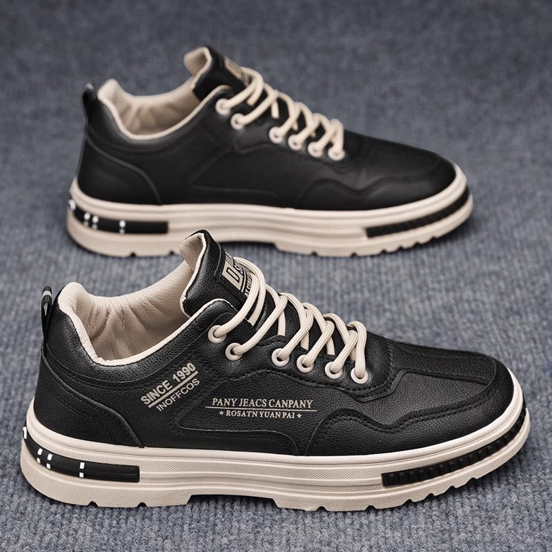 Herren modischer Freizeit‑Sneaker mit dicker Plateausohle, gepolstertem Schaft und verstärkter Zehenkappe EB