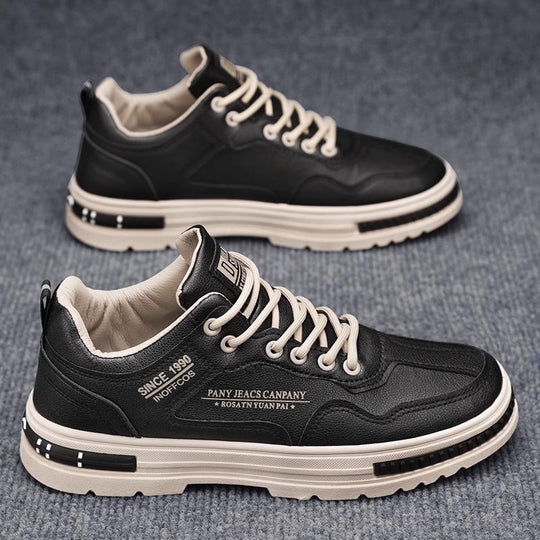 Herren modischer Freizeit‑Sneaker mit dicker Plateausohle, gepolstertem Schaft und verstärkter Zehenkappe EB