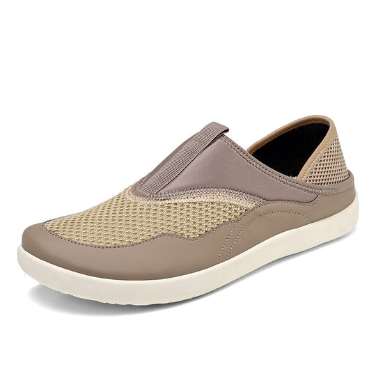 Damen Bequeme Slip-On Sportschuhe mit atmungsaktivem Obermaterial und rutschfester Sohle EB