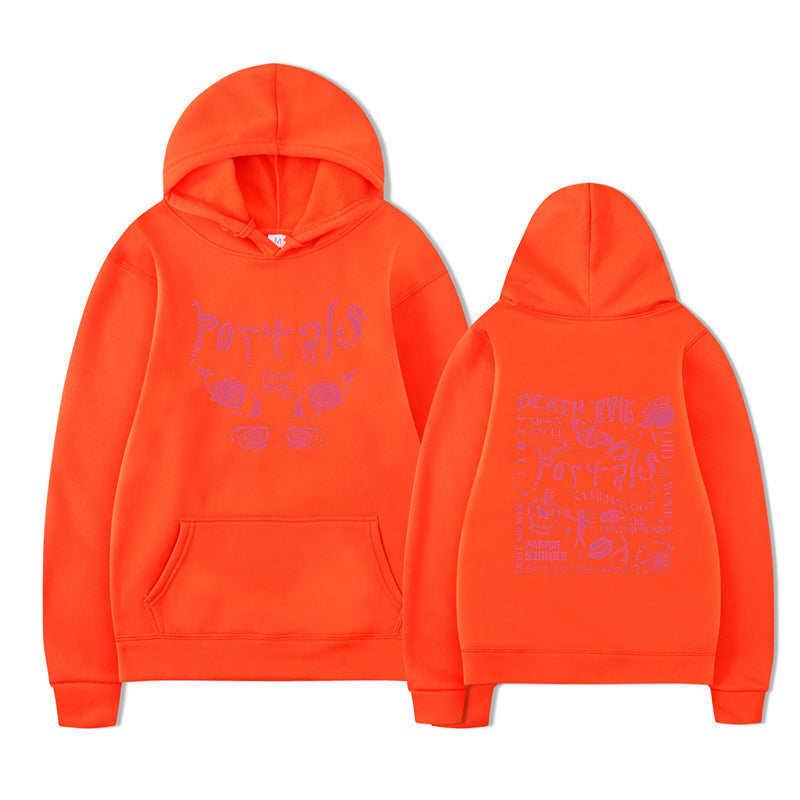 Damen Kapuzenpullover mit kreativem Motiv und bequemer Passform EB