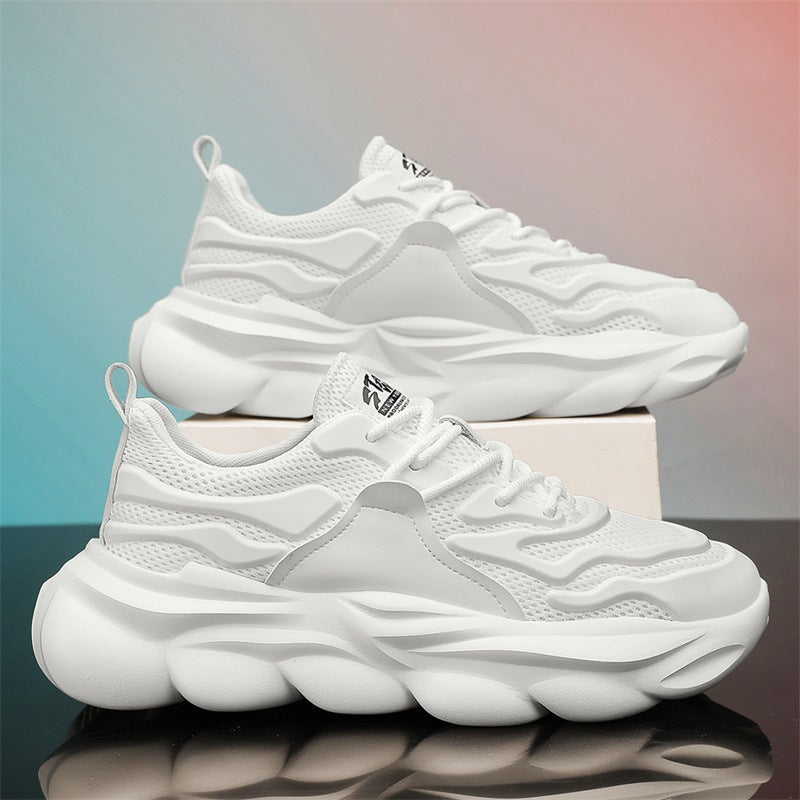 Damen Sportliche Trend Sneakers mit dämpfender Sohle und atmungsaktiven Mesh-Einsätzen EB