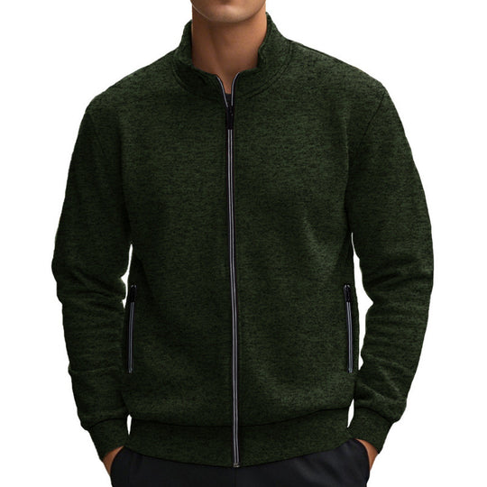 Herren Jacke mit modernem Stehkragen und praktischen Taschen EB