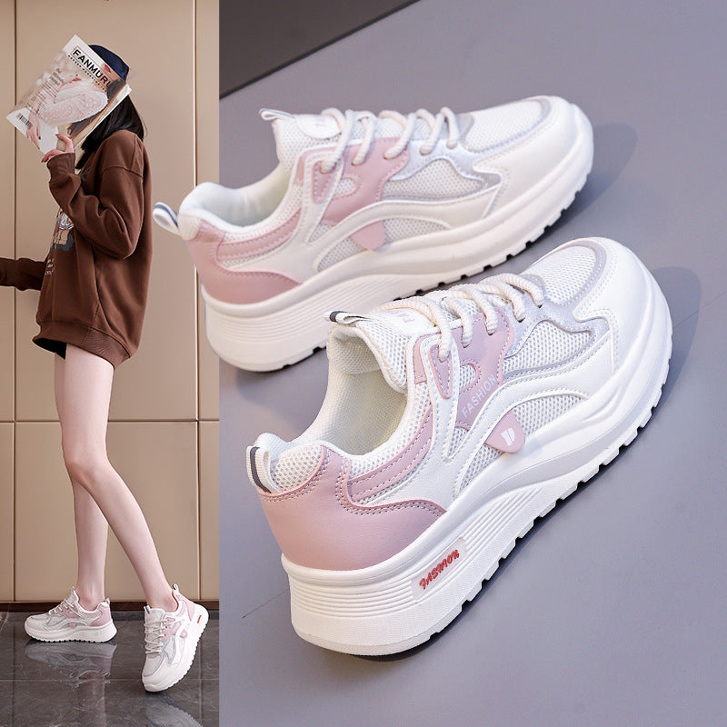 Damen Komfortable Freizeitsneaker mit atmungsaktiver Netzstruktur und rutschfester Sohle EB